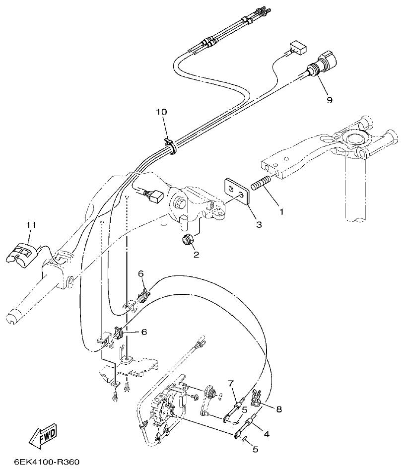 Yamaha F130AET, FL130AET OPTIONAL PARTS 3 parts diagram